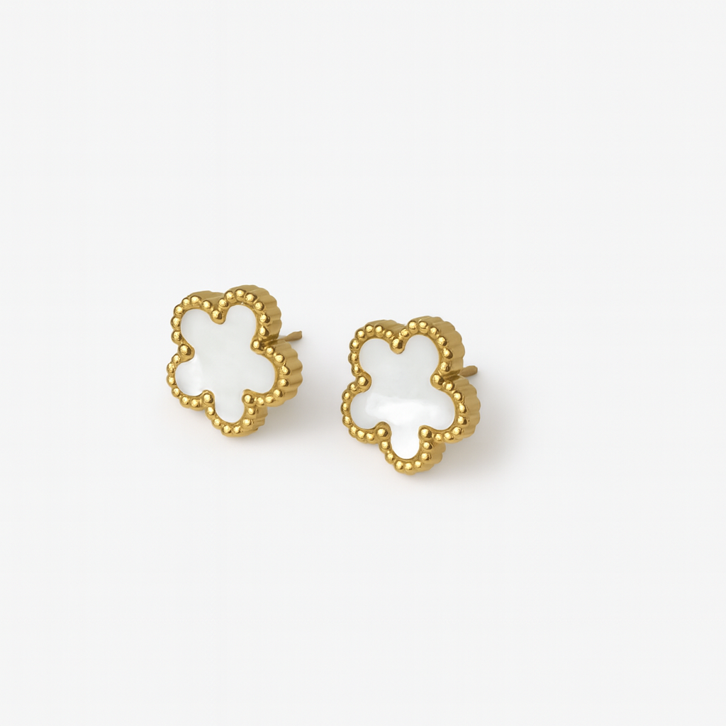 Gold Flower Earrings