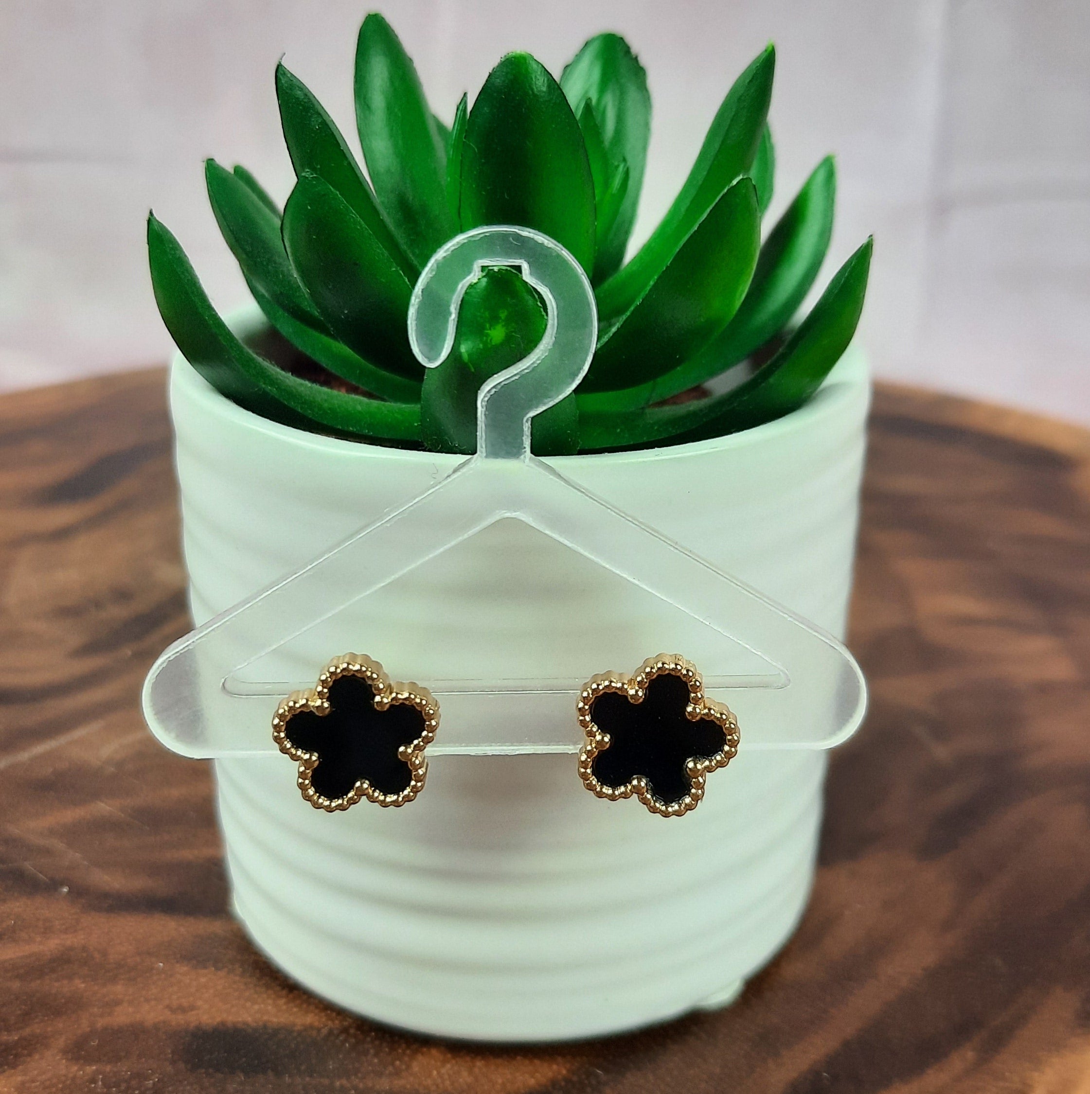 Gold Flower Earrings