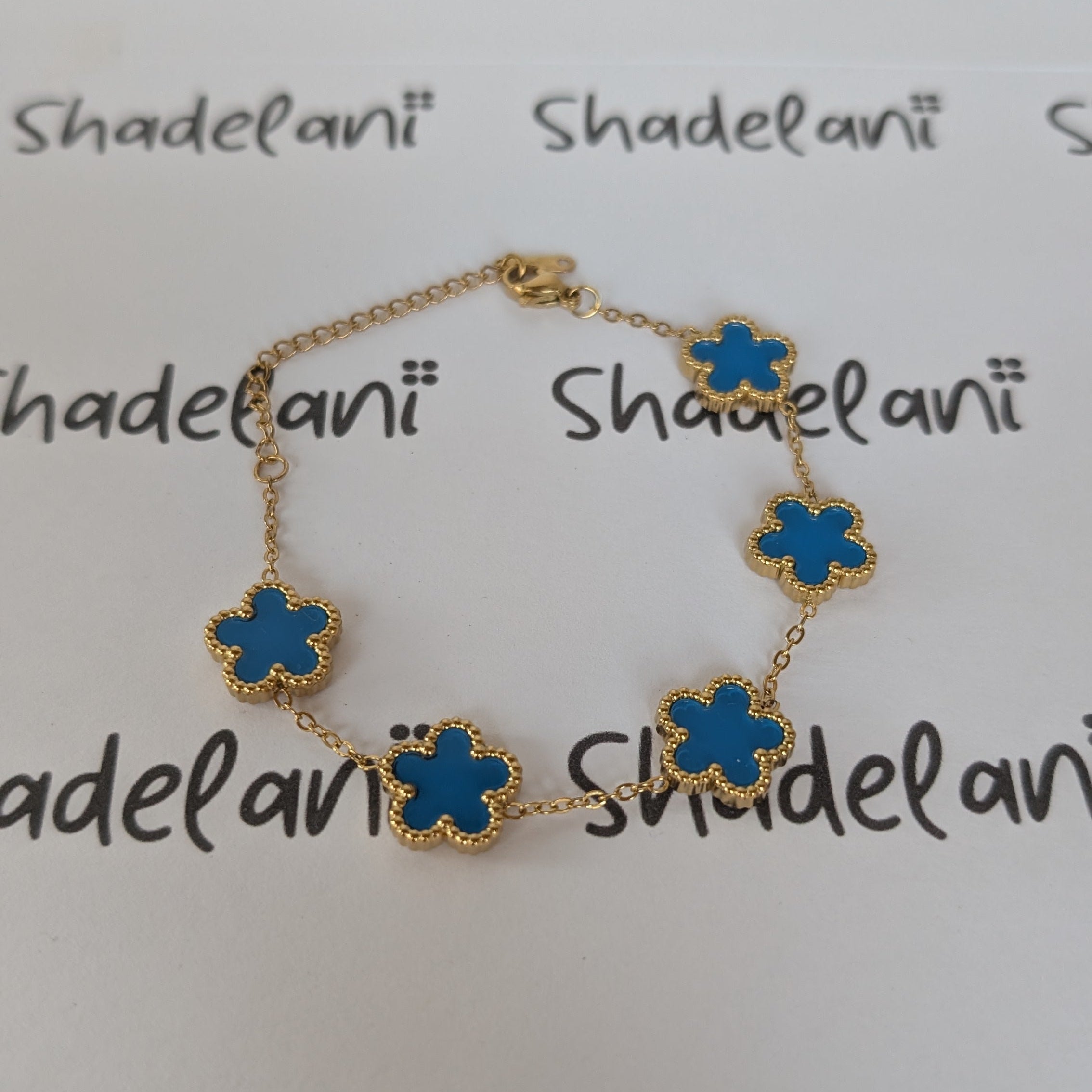Gold-Plated Flower Bracelet
