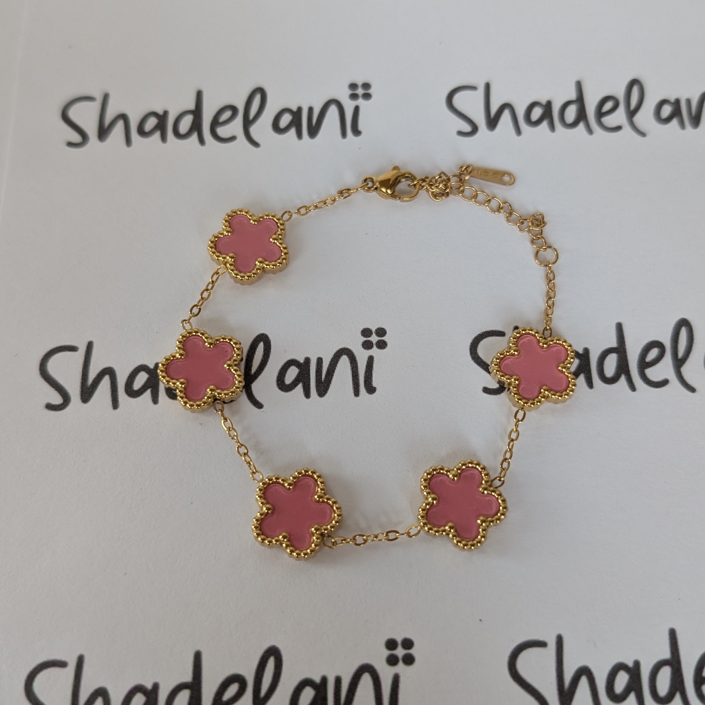 Gold-Plated Flower Bracelet