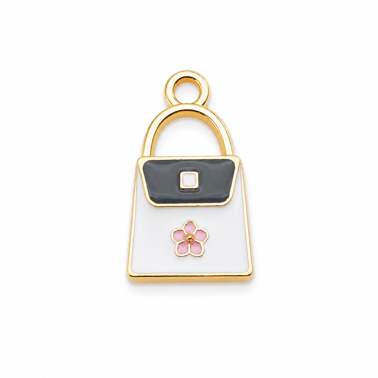 Floral Purse Charm