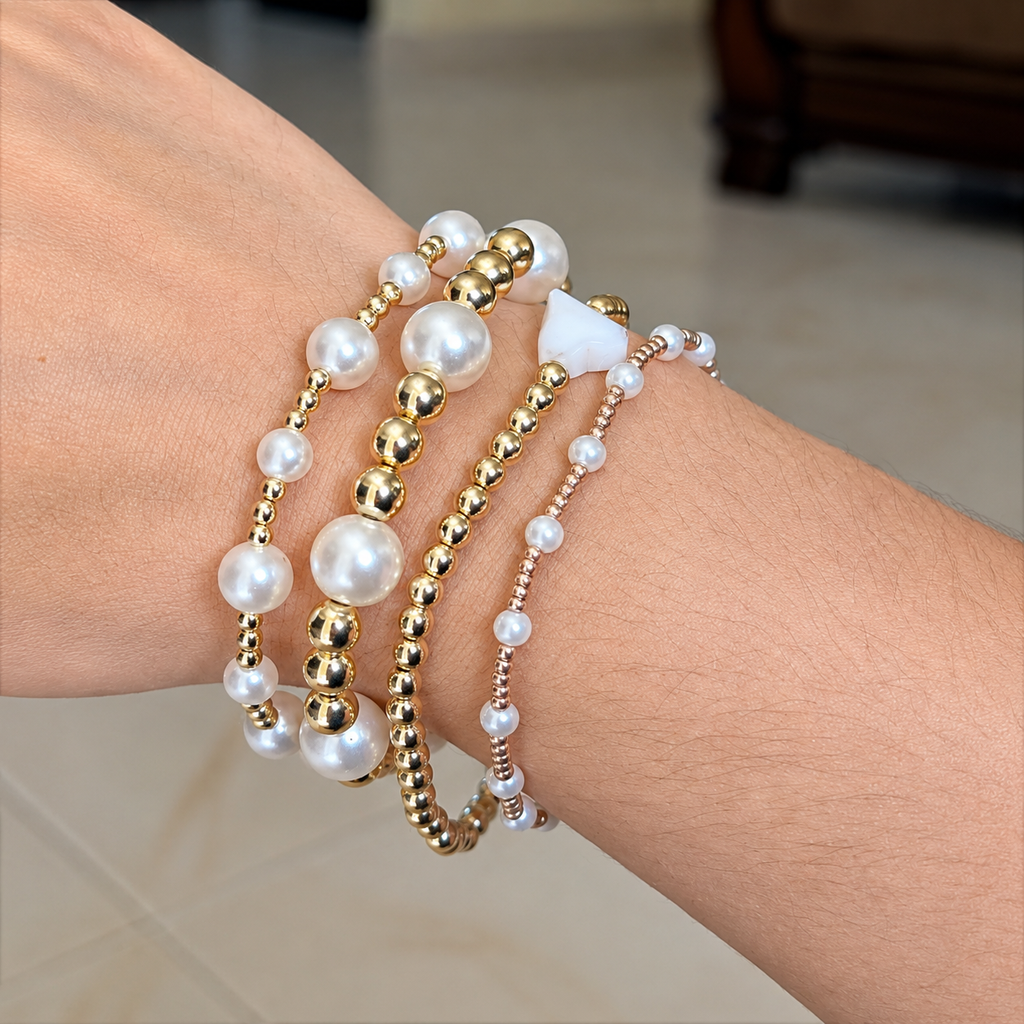 Golden Pearl Elegance Stack