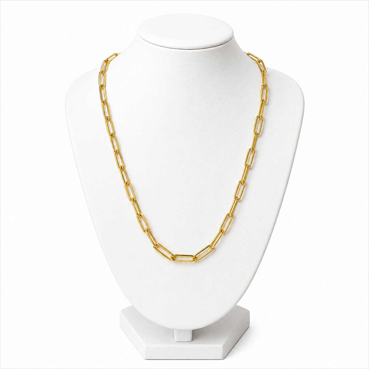Gold Paperclip Necklace Chain