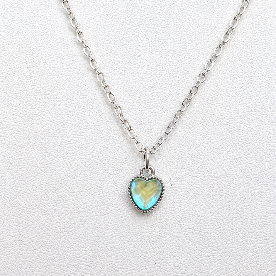 Opaline Heart Necklace