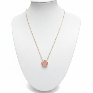 Gold Flower Plated Necklace