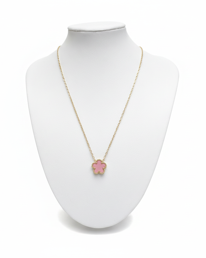 Gold Flower Plated Necklace