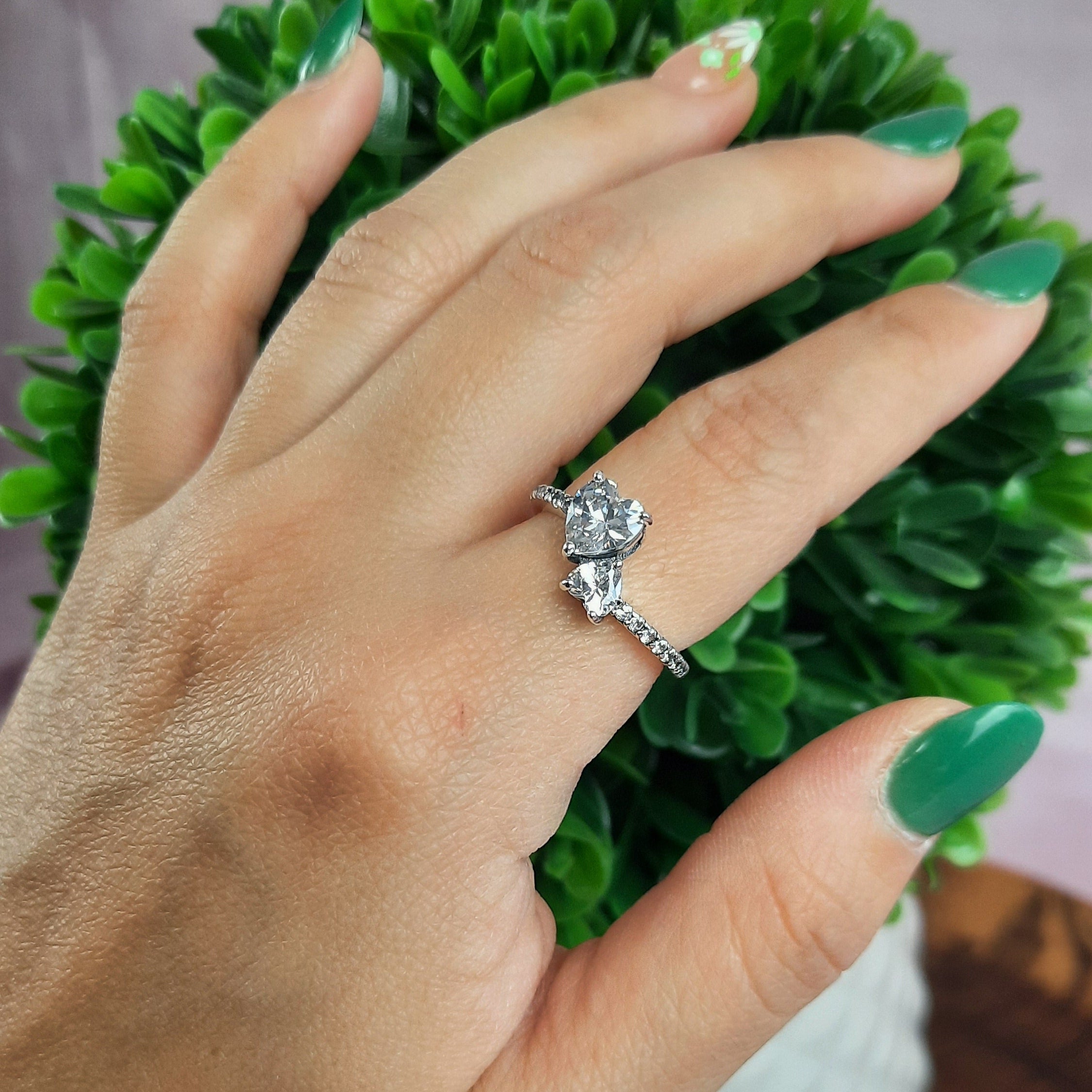 Double Heart Ring
